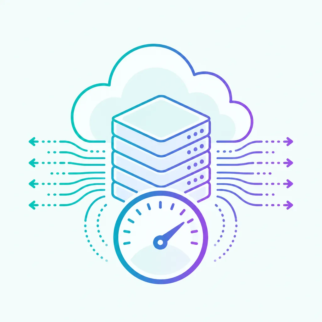 High volume cloud data migration icon