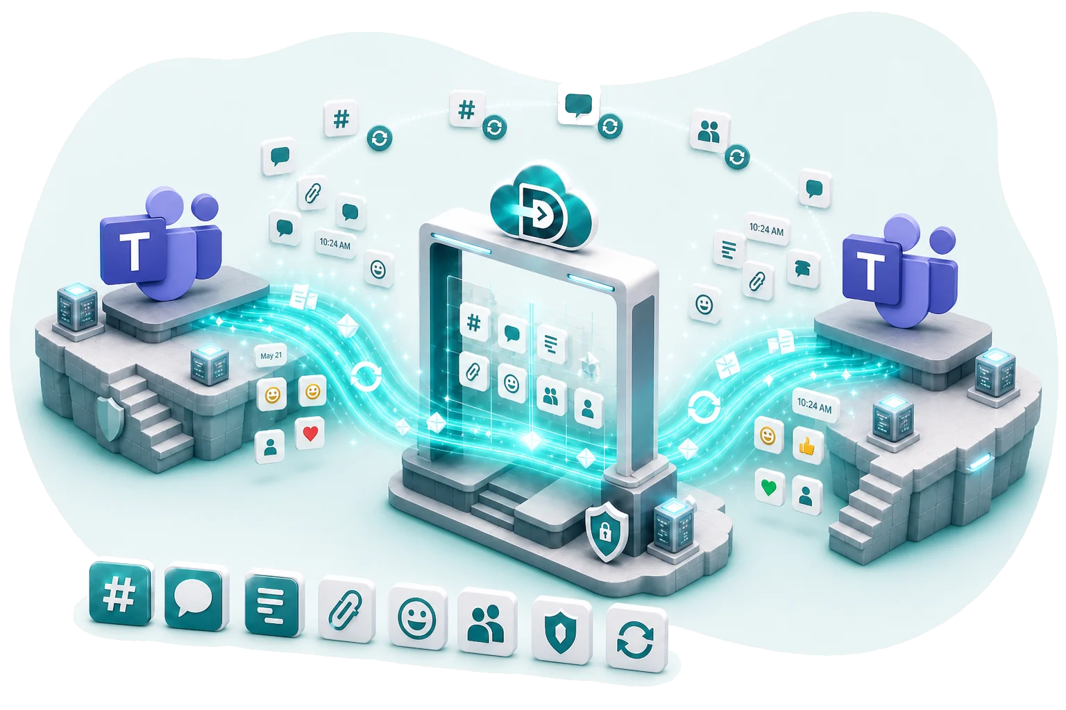Data Relocate Microsoft Teams to Microsoft Teams migration — secure transfer with permissions and collaboration data