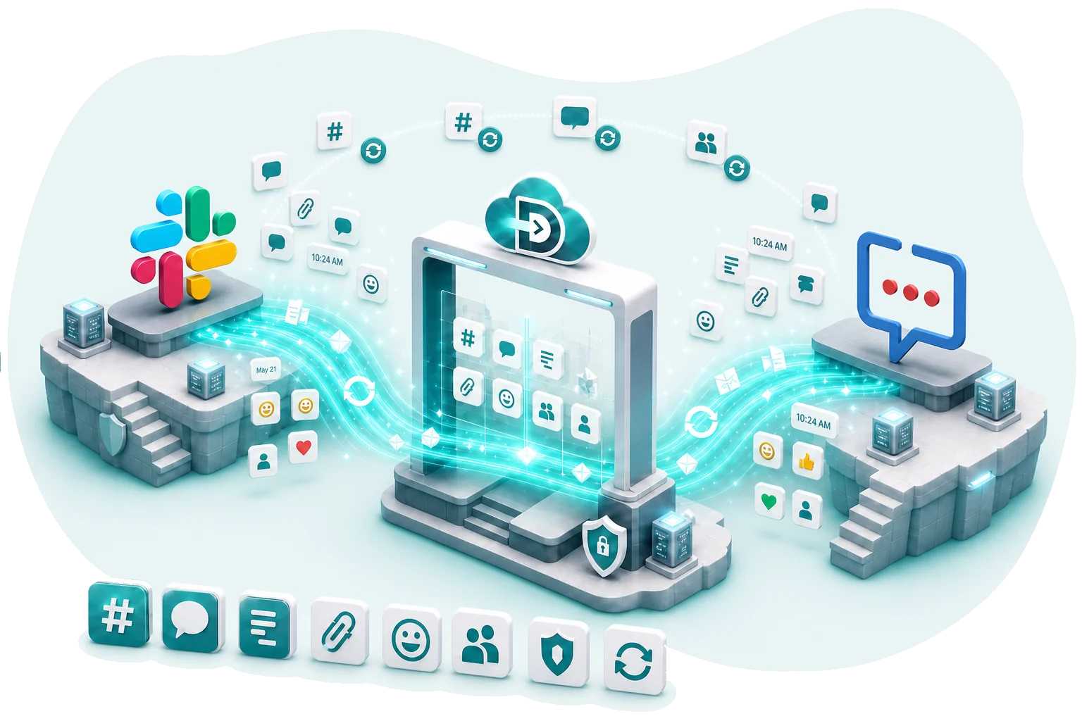 Data Relocate Slack to Zoho Cliq migration — secure transfer with permissions and collaboration data
