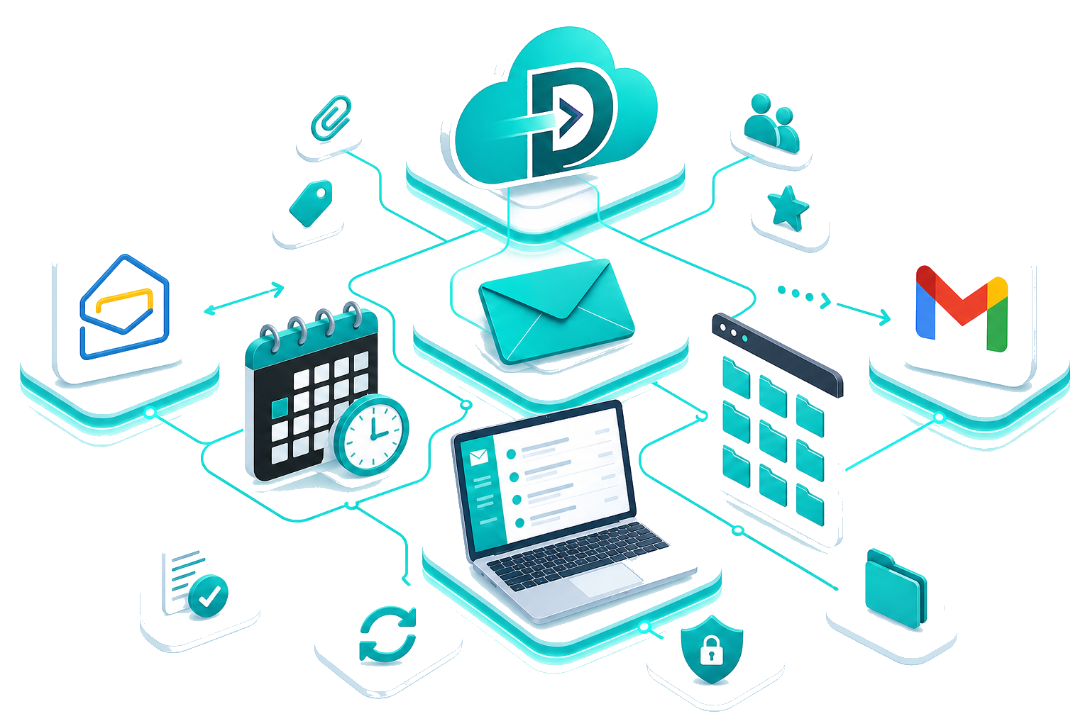 Data Relocate Zoho Mail to Gmail migration — secure transfer with permissions and collaboration data